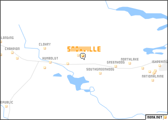 map of Snowville