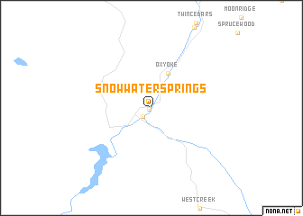 map of Snow Water Springs