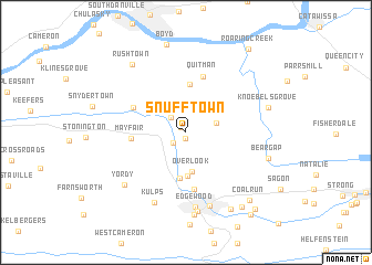 map of Snufftown