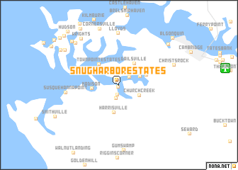 map of Snug Harbor Estates