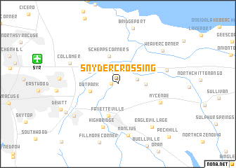 map of Snyder Crossing