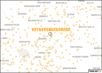 map of Snydersburg Manor