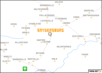 map of Snydersburg
