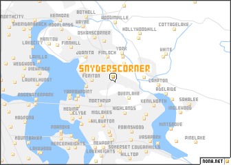 map of Snyders Corner