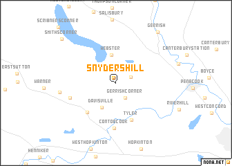 map of Snyders Hill