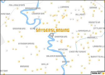 map of Snyders Landing