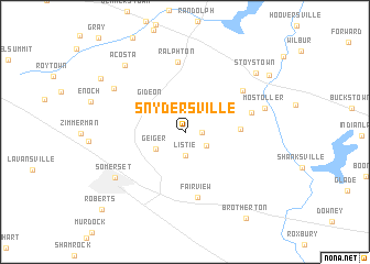 map of Snydersville