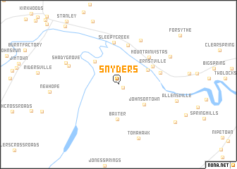 map of Snyders