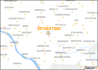 map of Snydertown