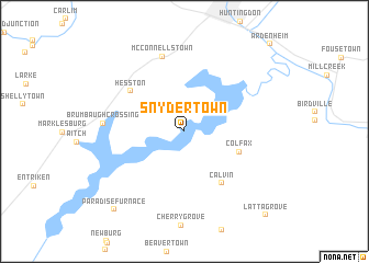 map of Snydertown