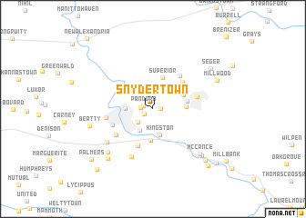 map of Snydertown