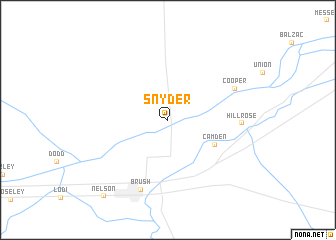 map of Snyder