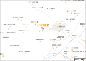 map of Snyder