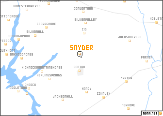 map of Snyder