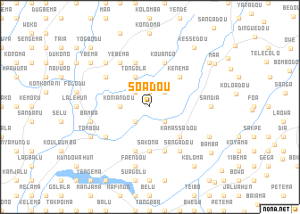 map of Soadou