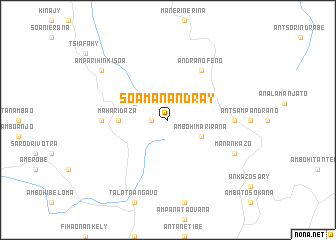 map of Soamanandray