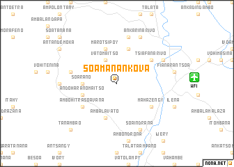 map of Soamanankova