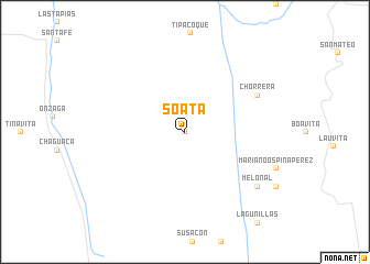 map of Soatá