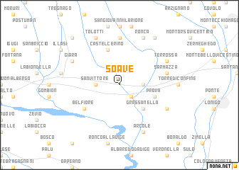 map of Soave