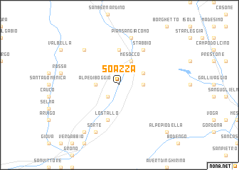 map of Soazza