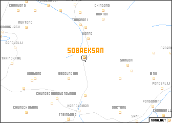 map of Sobaeksan