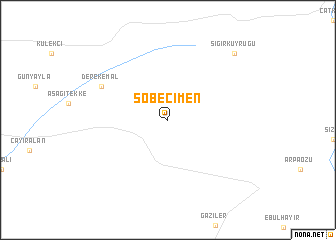 map of Söbeçimen