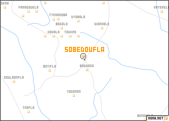 map of Sobédoufla