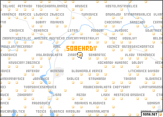 map of Soběhrdy