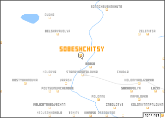 map of Sobeshchitsy