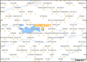 map of Soběsuky