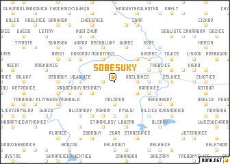 map of Soběsuky