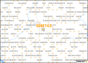 map of Sobětice