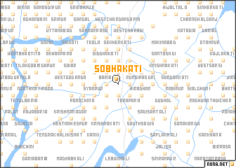 map of Sobhākāti
