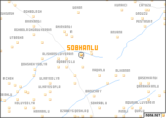 map of Sobḩānlū