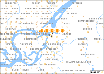 map of Sobhārāmpur