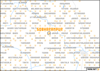 map of Sobhārāmpur