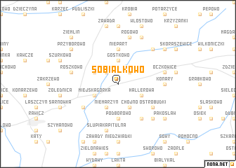 map of Sobiałkowo