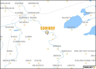 map of Sobibór