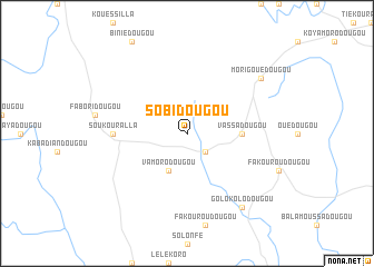 map of Sobidougou