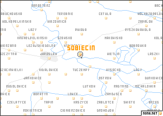 map of Sobiecin