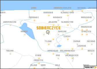 map of Sobieńczyce