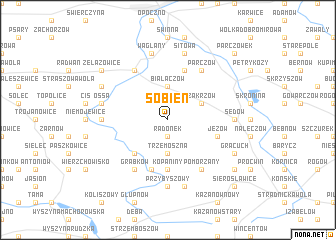 map of Sobień