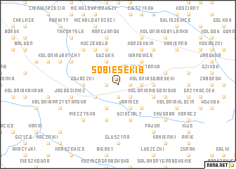 map of Sobiesęki B