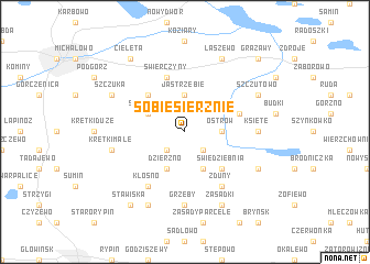 map of Sobiesierznie