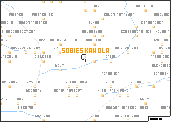 map of Sobieska Wola