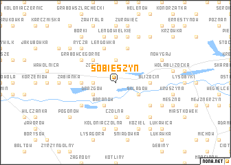 map of Sobieszyn