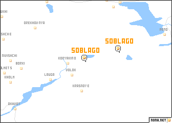 map of Soblago