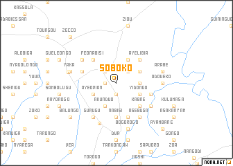 map of Soboko