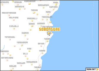 map of Sobongdae