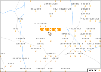 map of Soborogou
